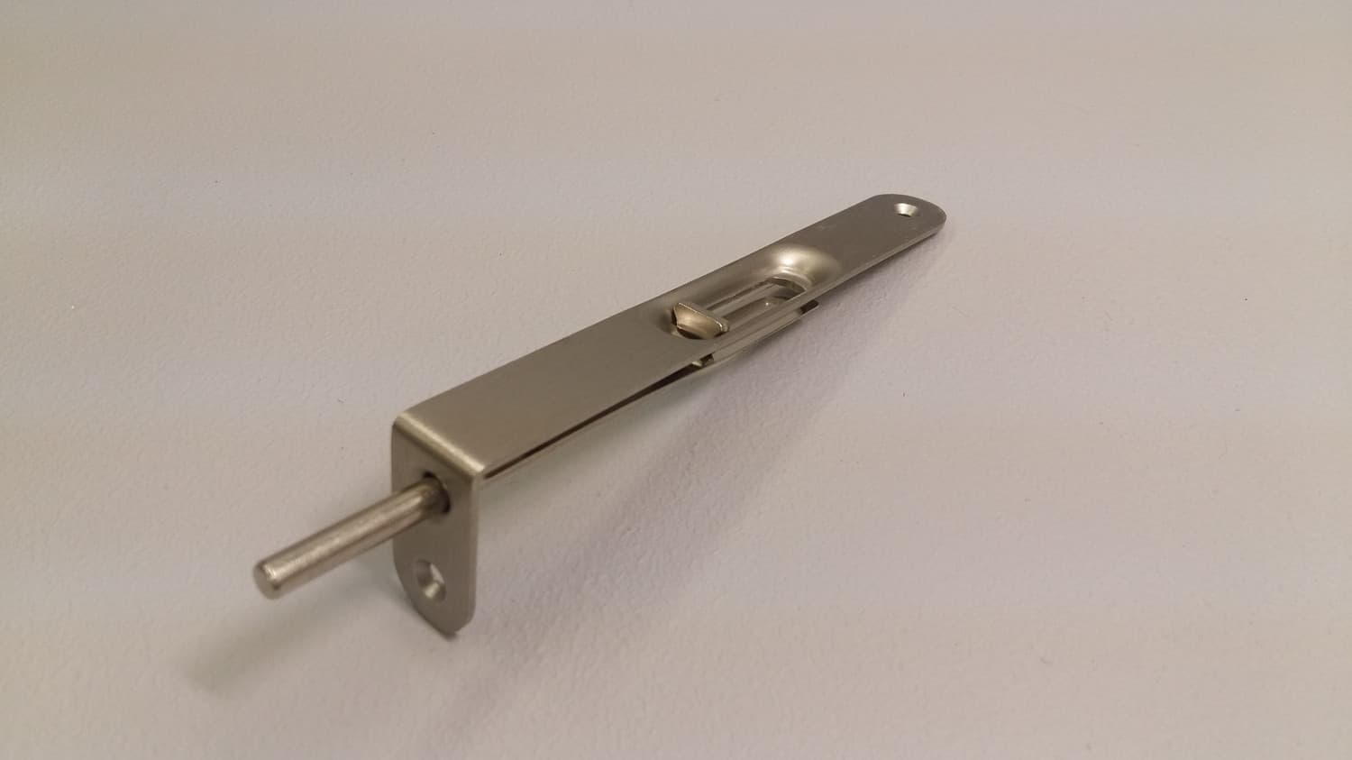 Loquet coulissant de couleur nickel satiné  - Miniature 2