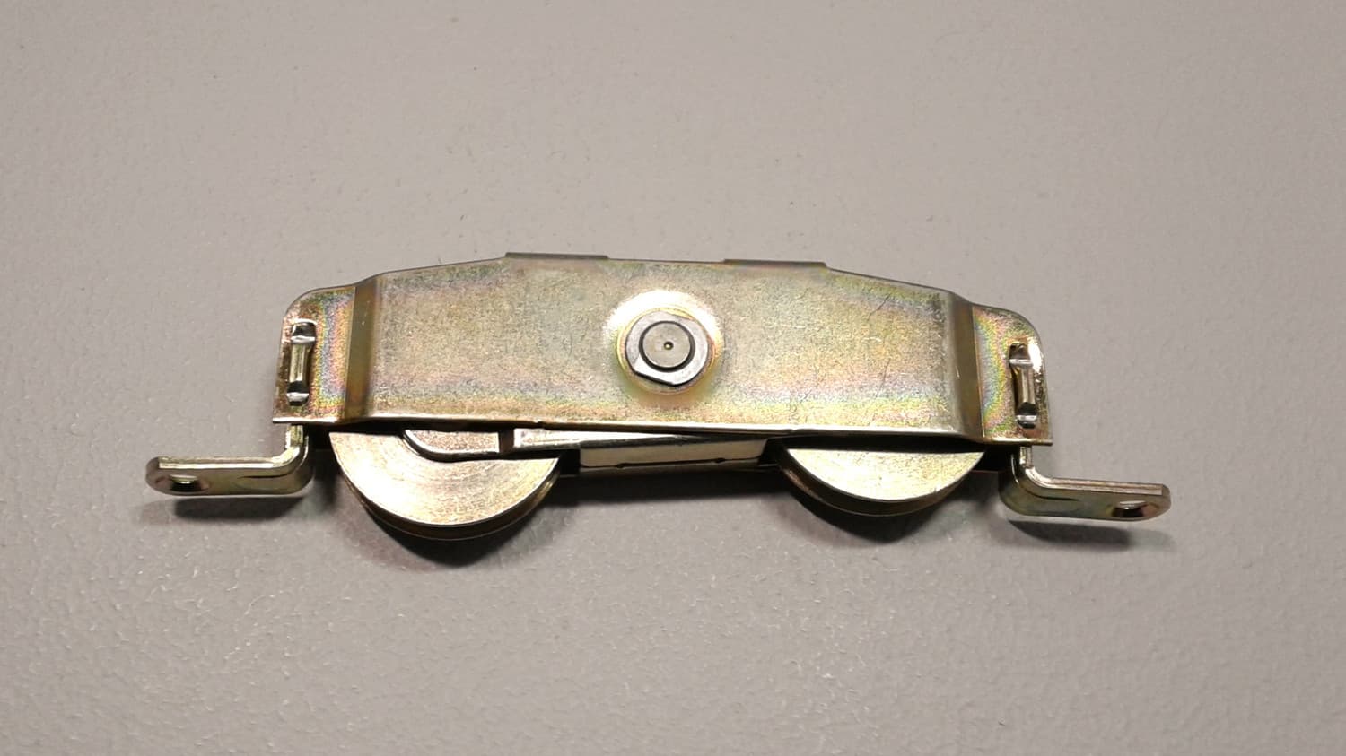 Roulette en acier avec roulement à bille pour porte patio - Image 1