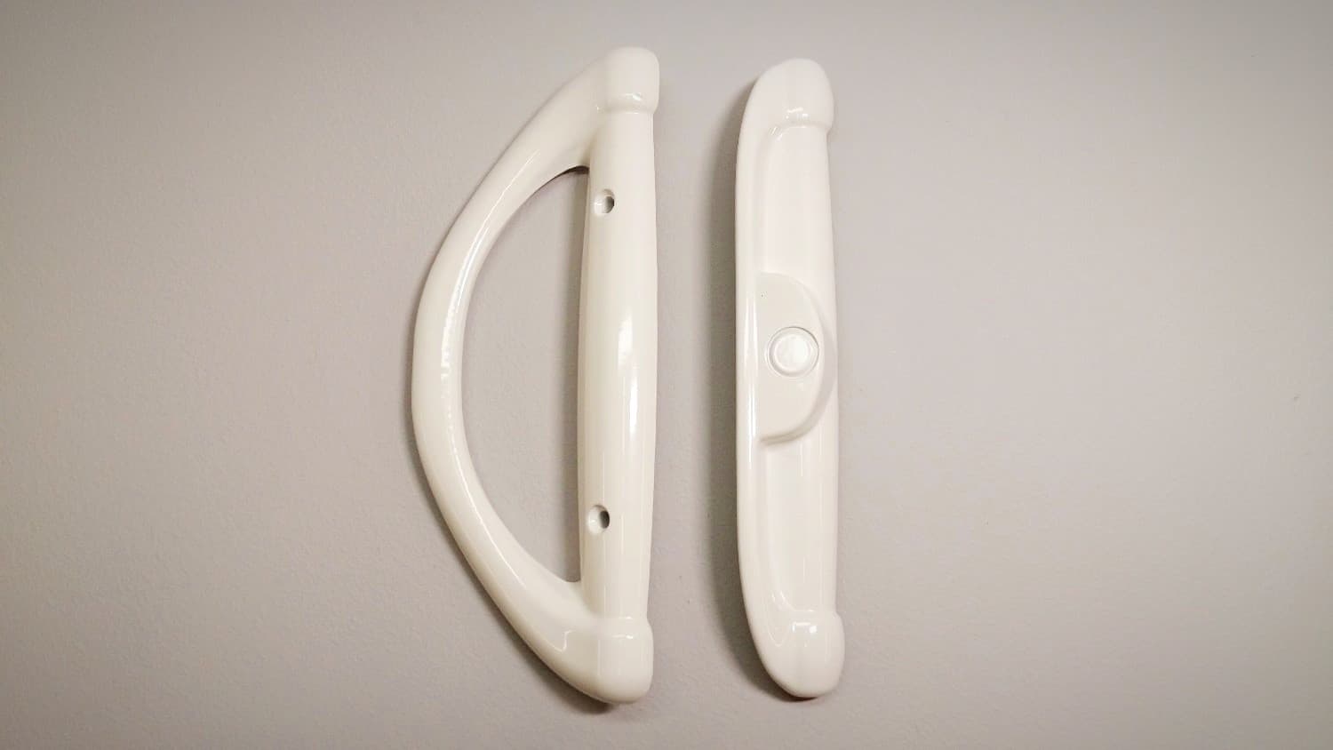 Poignée blanche pour porte patio - DEF2-105BL | Vosthermos