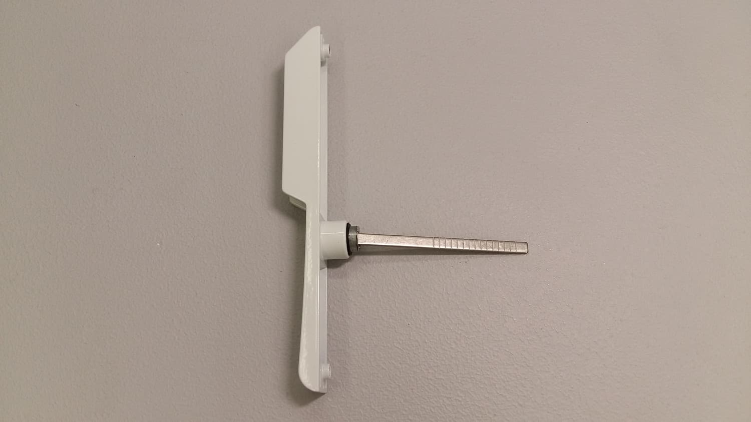 Poignée extérieure blanche avec clé pour porte patio - Image 1