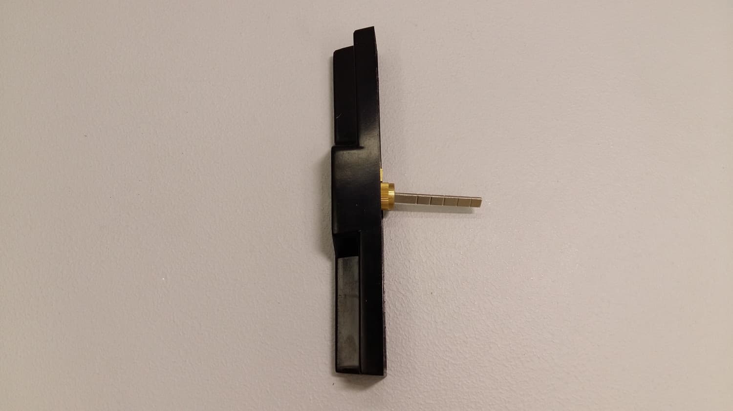 Poignée extérieure noire "universelle" avec clé pour porte patio - Image 1