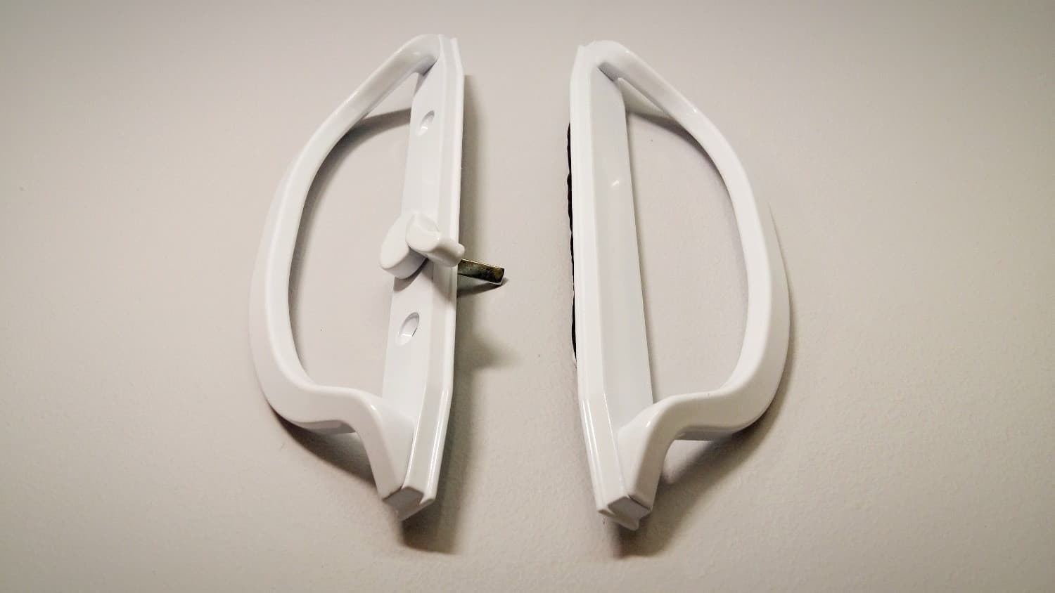 Poignée blanche pour porte patio - Miniature 2