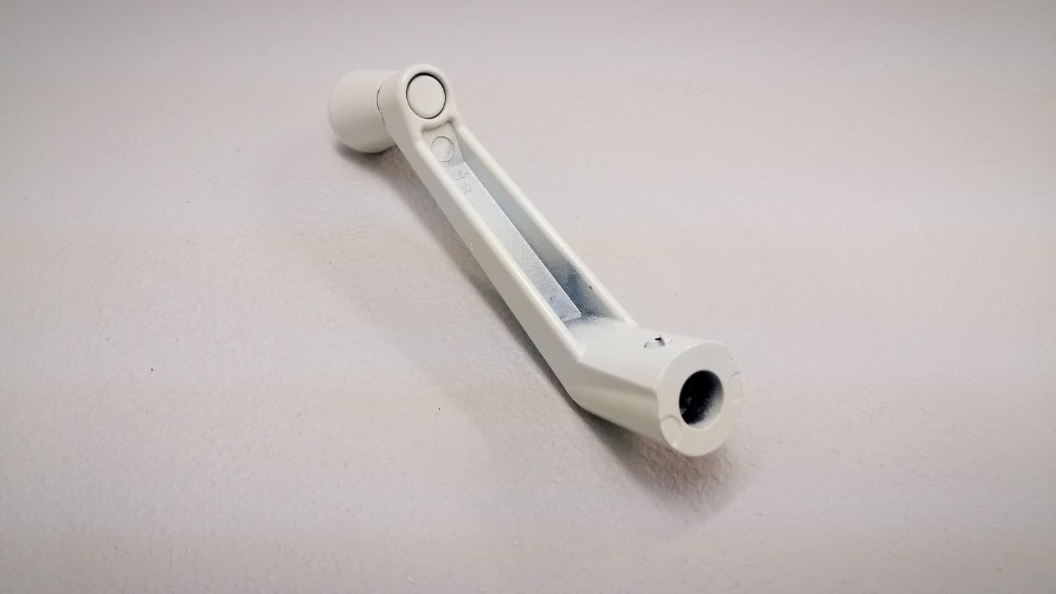 Poignée fixe blanche pour opérateur de fenêtre à battant - Miniature 2