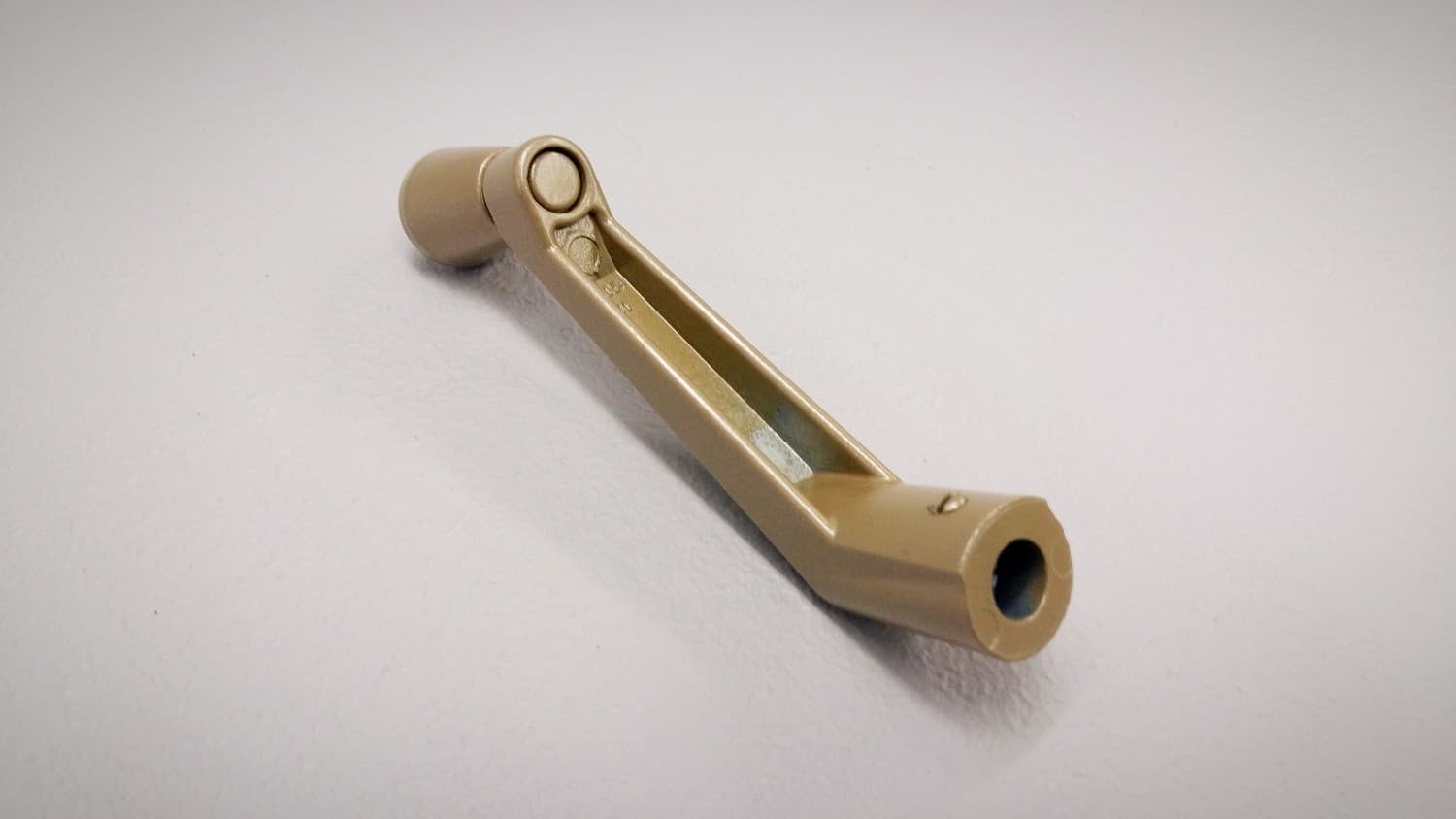 Poignée fixe champagne pour opérateur de fenêtre à battant - Miniature 2