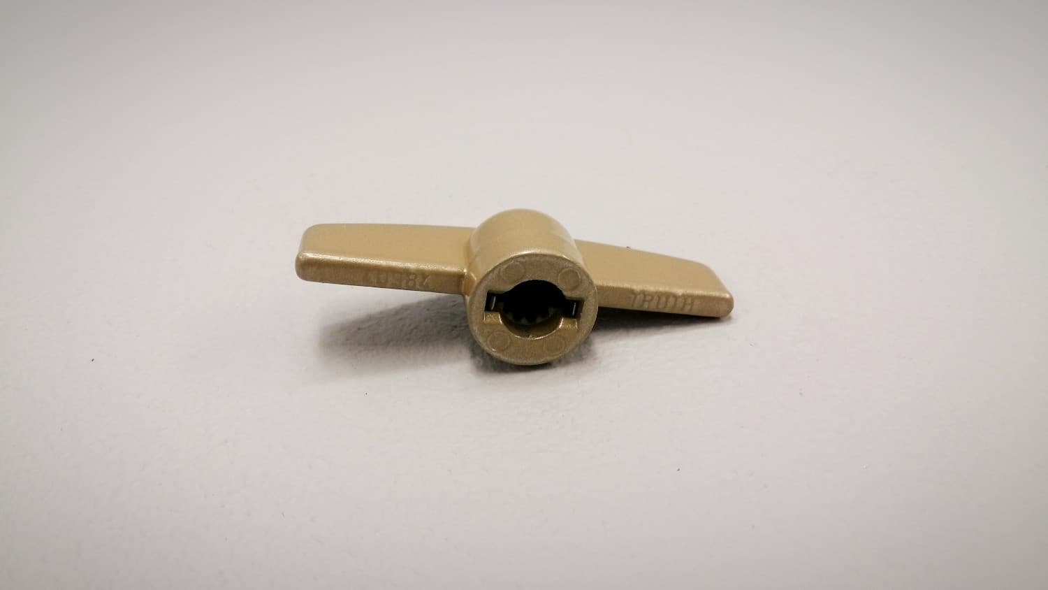 Poignée fixe pour opérateur de fenêtre à battant champagne - Miniature 2