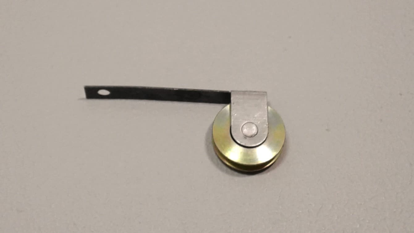 Roulette de porte moustiquaire en acier Diamètre: 1''Épaisseur: 3/8''Longueur de la tige: 2 1/2'' - DEF1-118 | Vosthermos